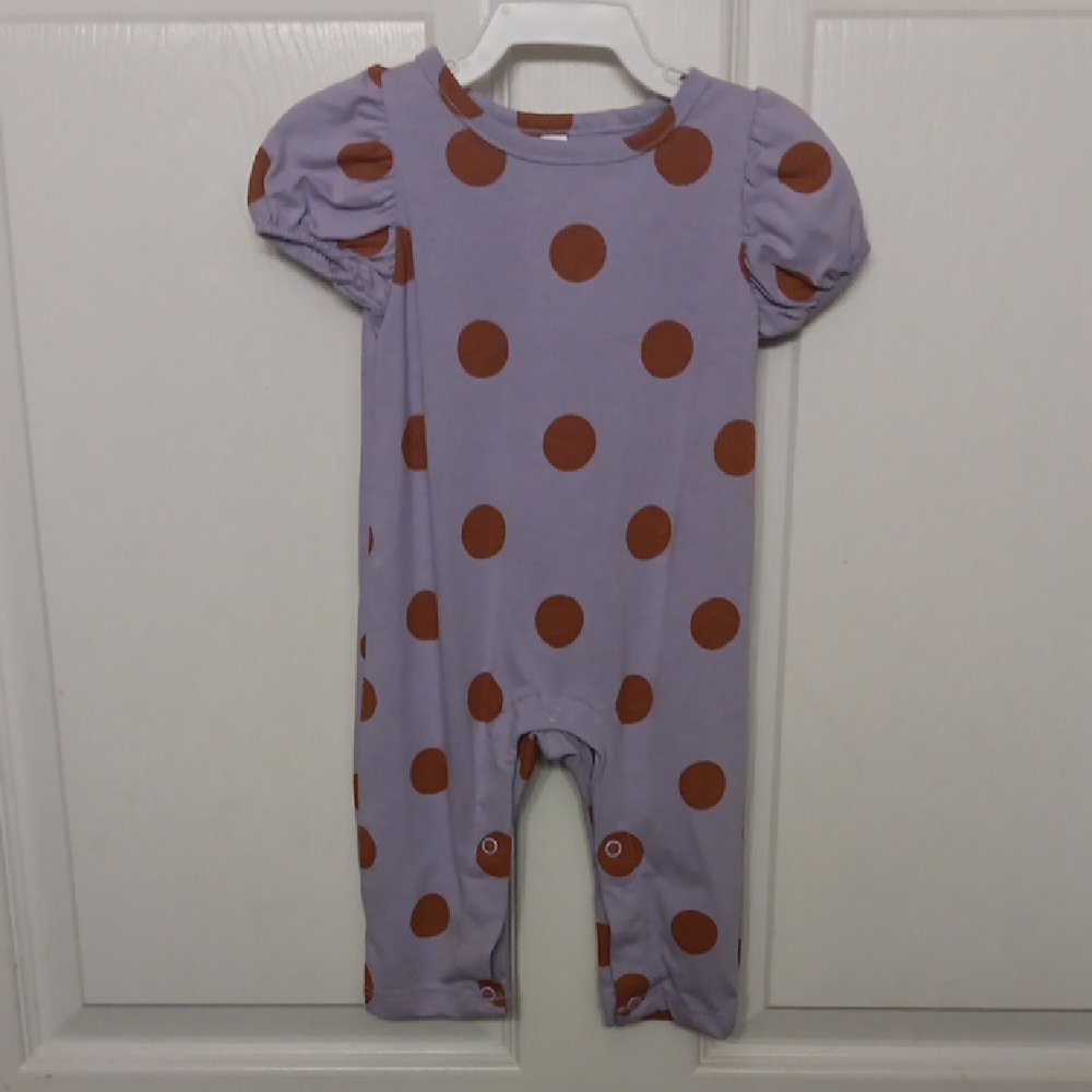 Purple Polka Dot Kids One Piece